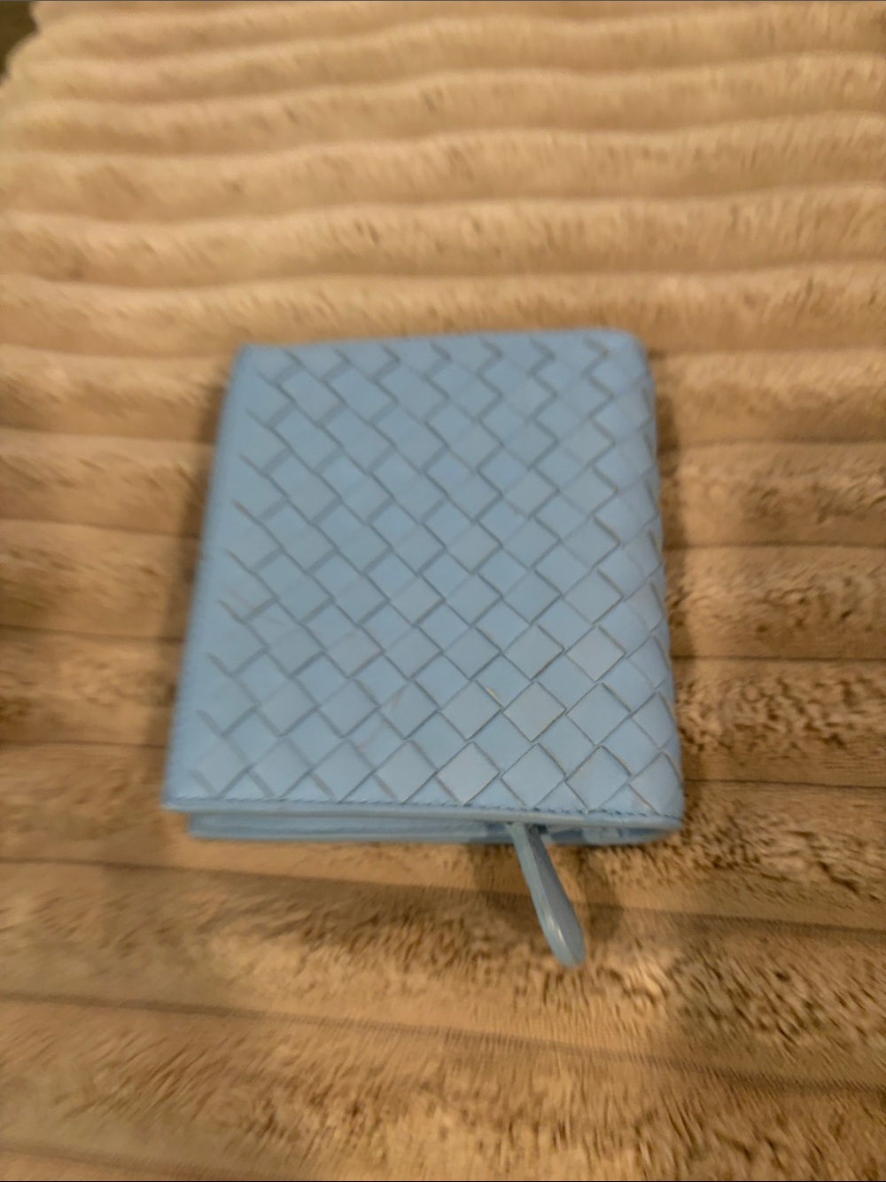 Bottega Veneta Light Blue Leather Wallet - Picture 6 of 6
